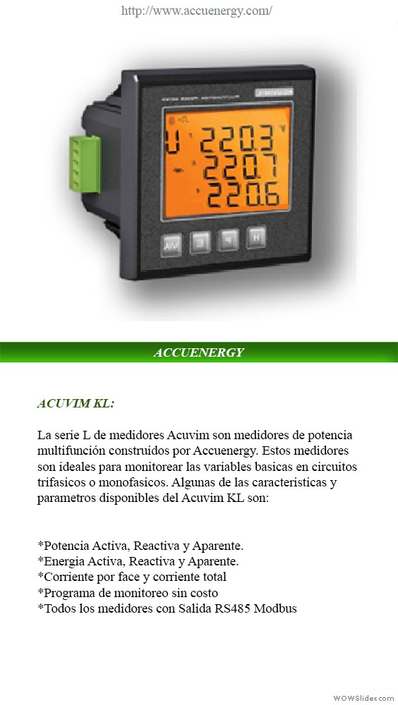 ACUVIM KL / variables basicas